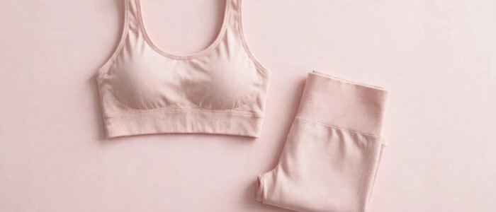 Blush pink women's workout set